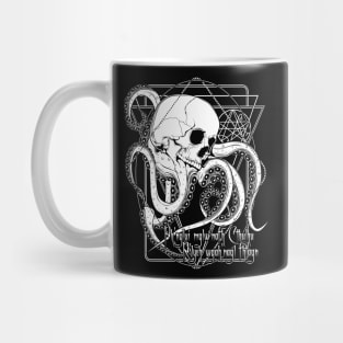 In his house at R'lyeh dead Cthulhu waits dreaming Mug